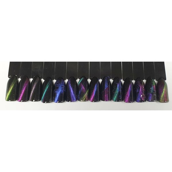 5D Cat Eye Farbgel Enigmatic Green semi-opak