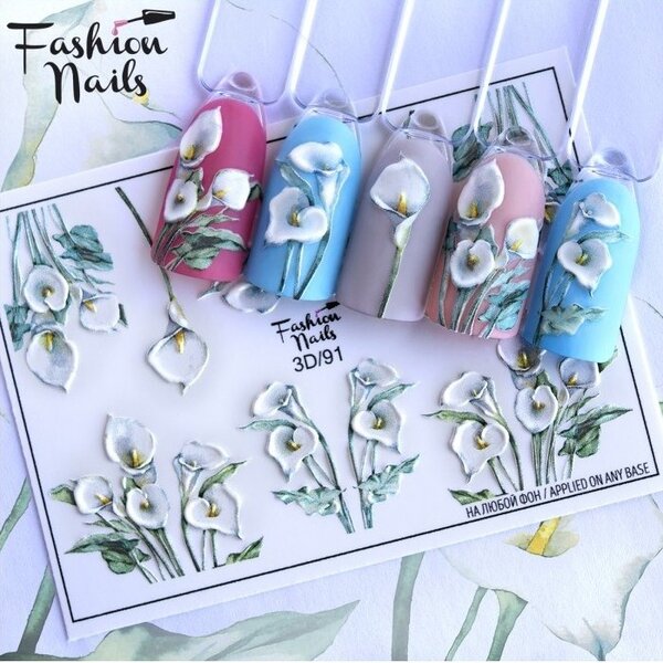 Fashion Nails Nail Wraps 3D 91