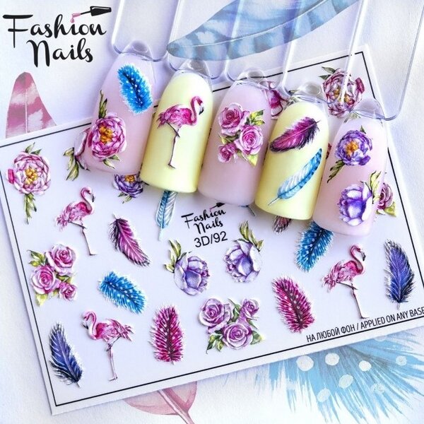Fashion Nails Nail Wraps 3D 92
