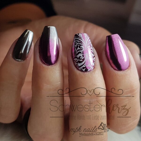 MPK Nails® Finest Chrome Pigment Shining Silver