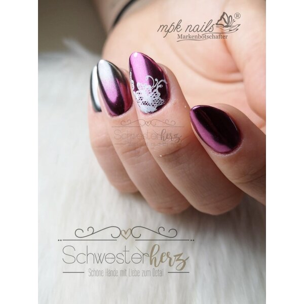 MPK Nails® Finest Chrome Pigment Shining Silver