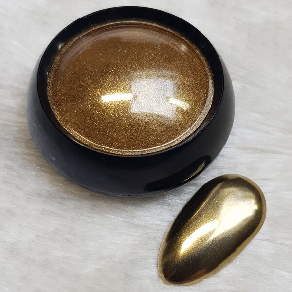 MPK Nails® Finest Chrome Pigment Glamorous Gold