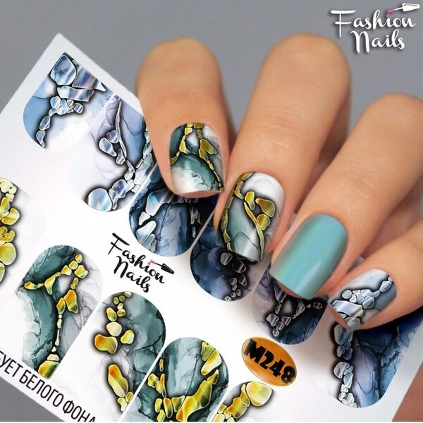 Fashion Nails Nail Wraps metallic m248