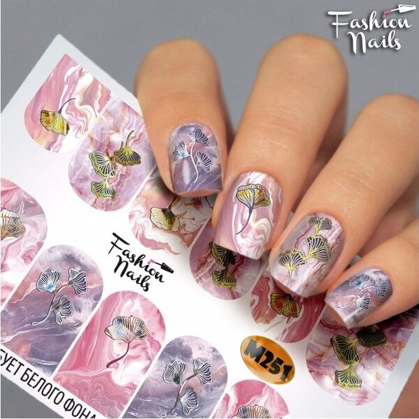 Fashion Nails Nail Wraps metallic m251