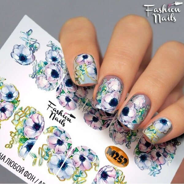 Fashion Nails Nail Wraps metallic m252