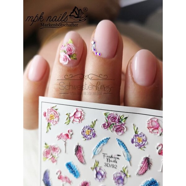 Fashion Nails Nail Wraps 3D 92