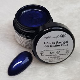 Deluxe Farbgel 990 Metallic Elixier Blue