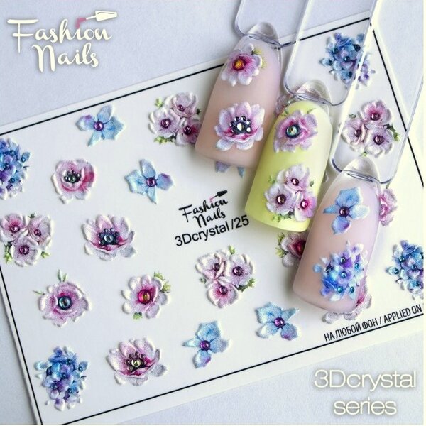 Fashion Nails Nail Wraps 3DC 25