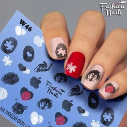 Nail Wraps Weisse Tresse W46