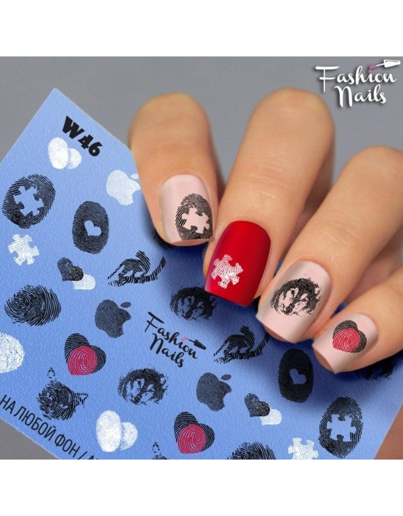 Nail Wraps Weisse Tresse W46