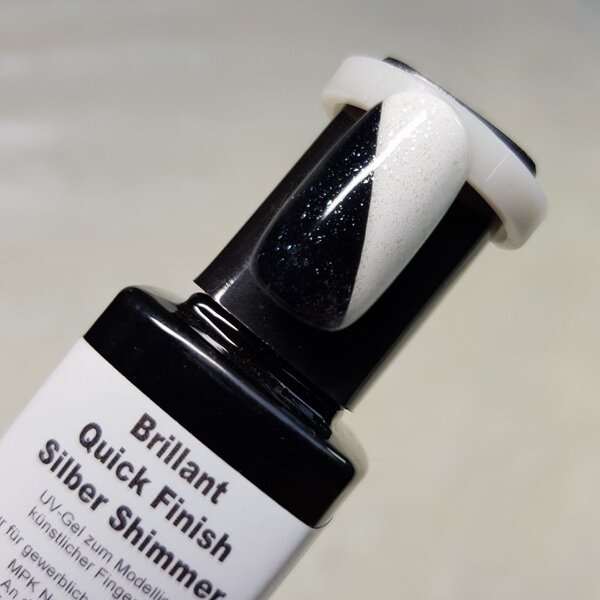 MPK Nails® Brillant Quick Finish "Silver Shimmer" 10ml