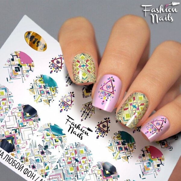 Fashion Nails Nail Wraps metallic m193