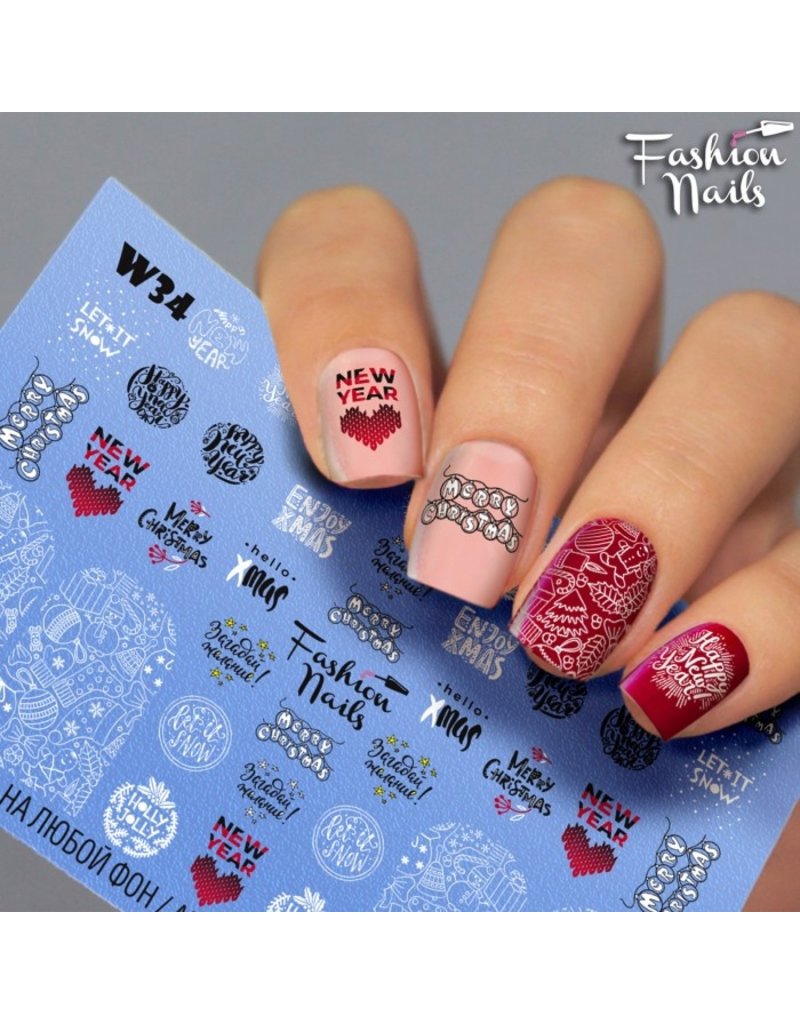 Nail Wraps Weisse Tresse W34