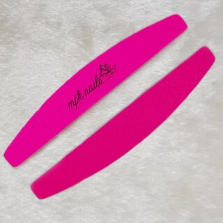 Nagelfeilen Zebra Halbmond Neon Pink