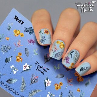 Nail Wraps Weisse Tresse  W47