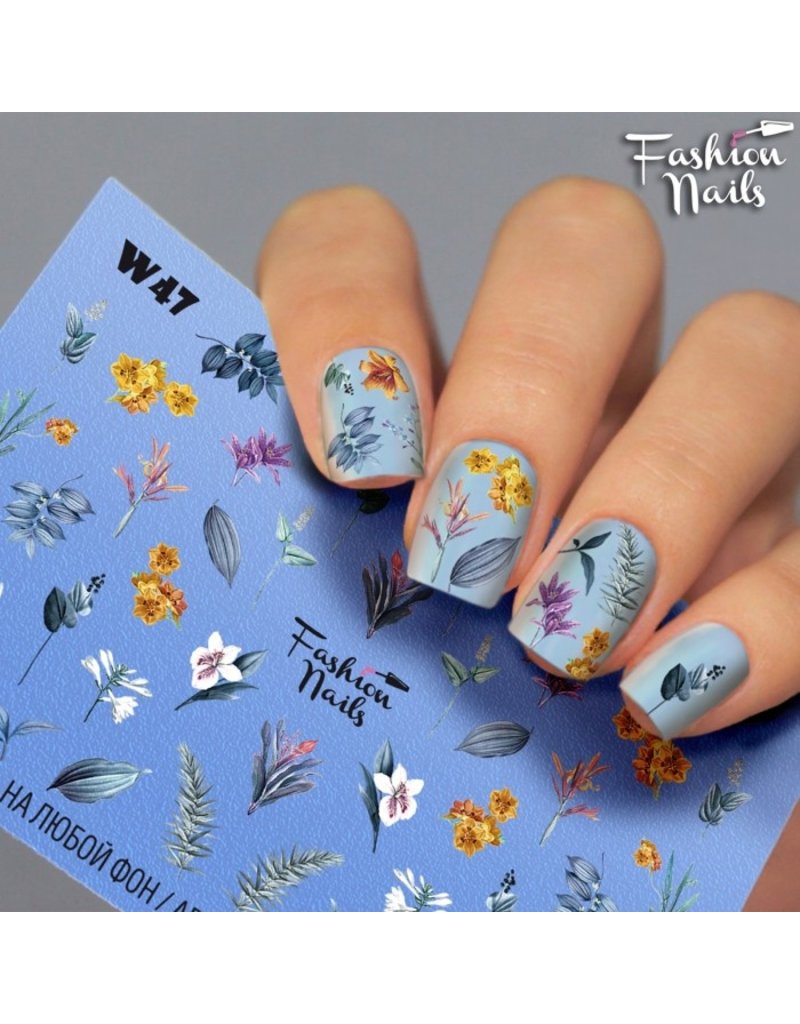 Nail Wraps Weisse Tresse W47