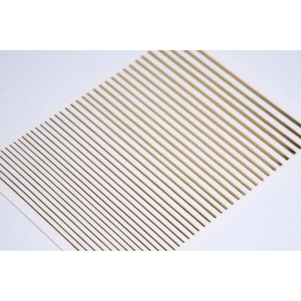 Metallic Nail Sticker Stripes gold