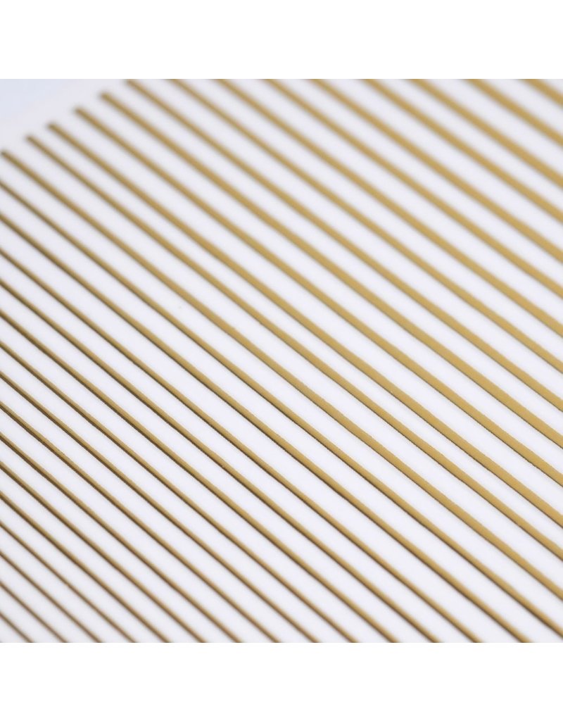 Metallic Nail Sticker Stripes gold