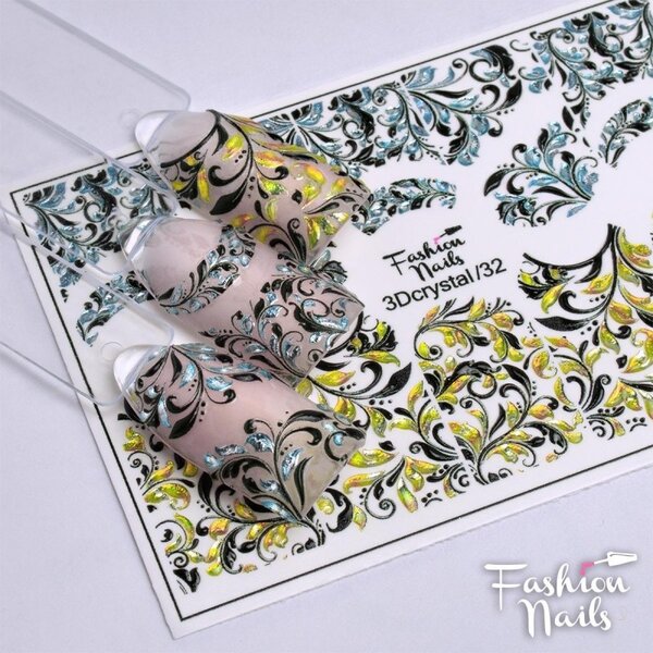 Fashion Nails Nail Wraps 3DC 32