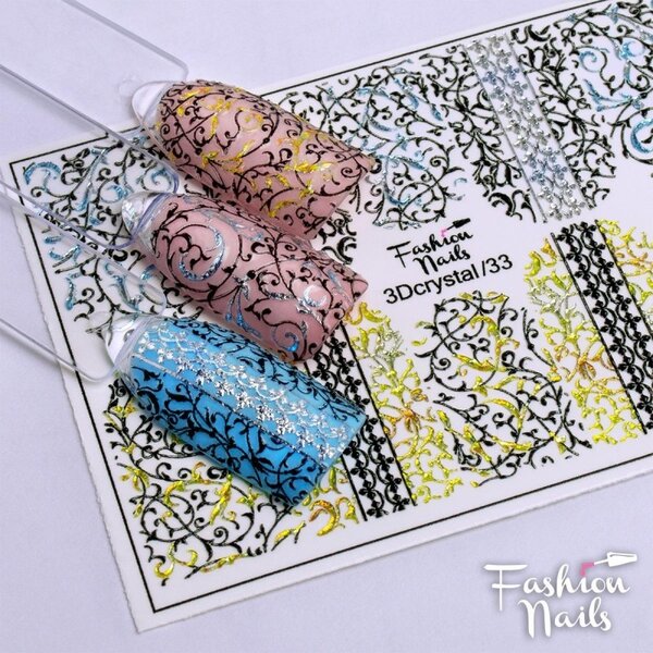 Fashion Nails Nail Wraps 3DC 33