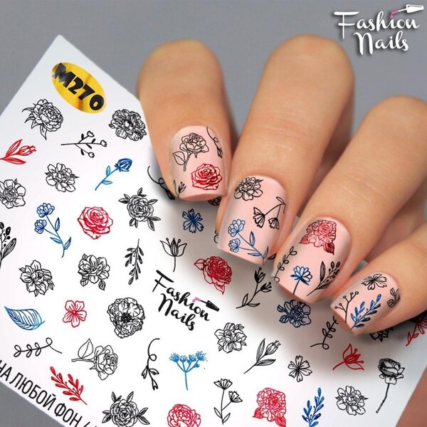 Fashion Nails Nail Wraps metallic m270