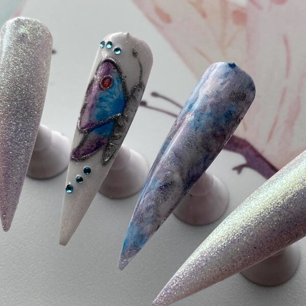 MPK Nails® Ink Nail Color Pearl Silber