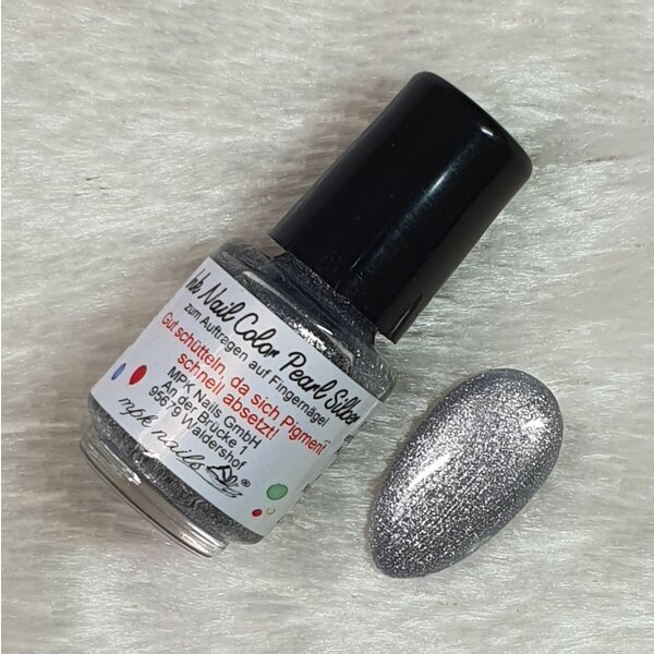 MPK Nails® Ink Nail Color Pearl Silber