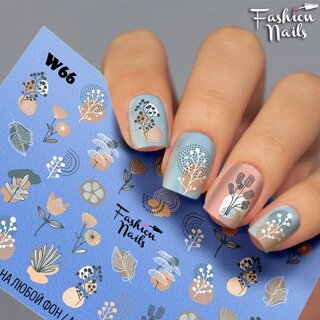 Nail Wraps Weisse Tresse W66