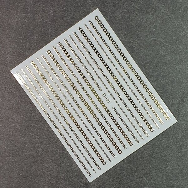 MPK Nails® Nail Sticker D-08 gold