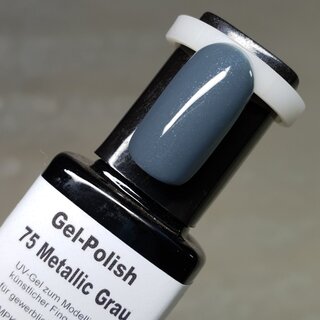 UV Nagellack 75 Metallic Grau