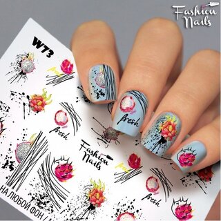 Nail Wraps Weisse Tresse W73