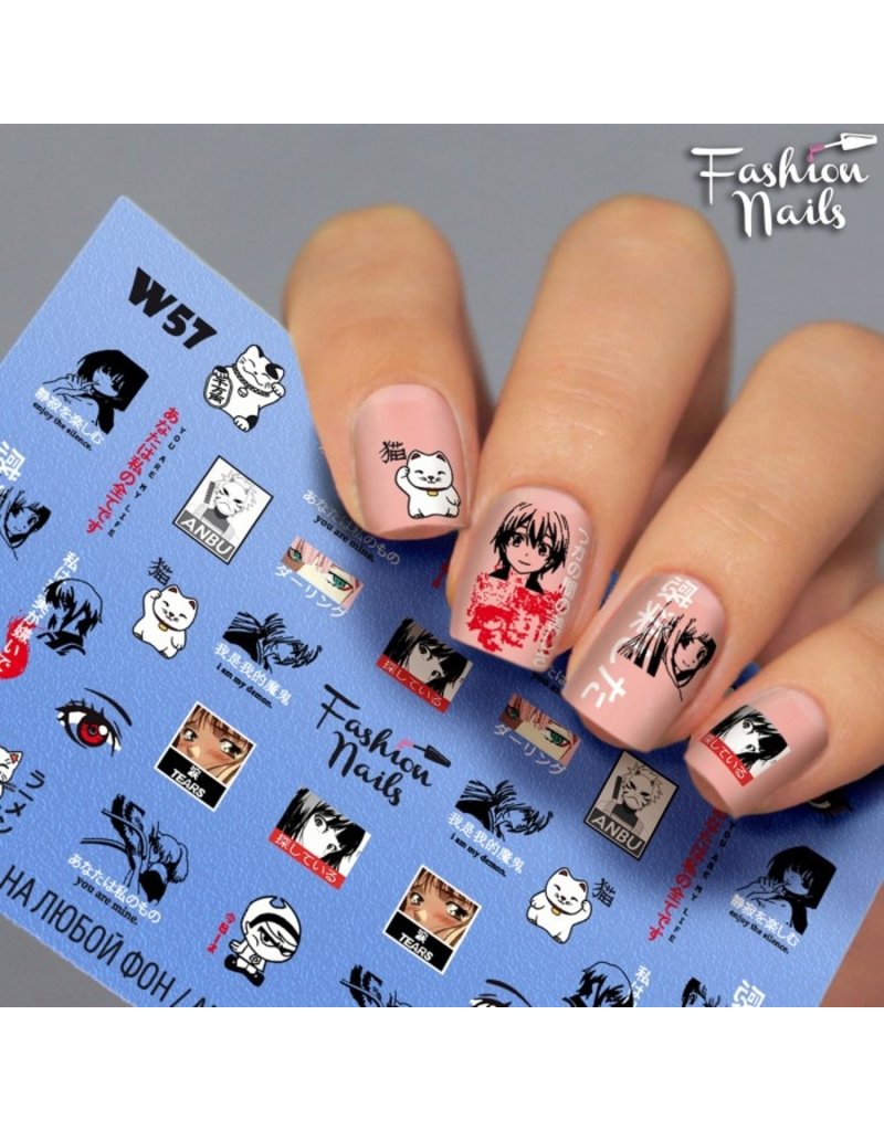 Nail Wraps Weisse Tresse W57