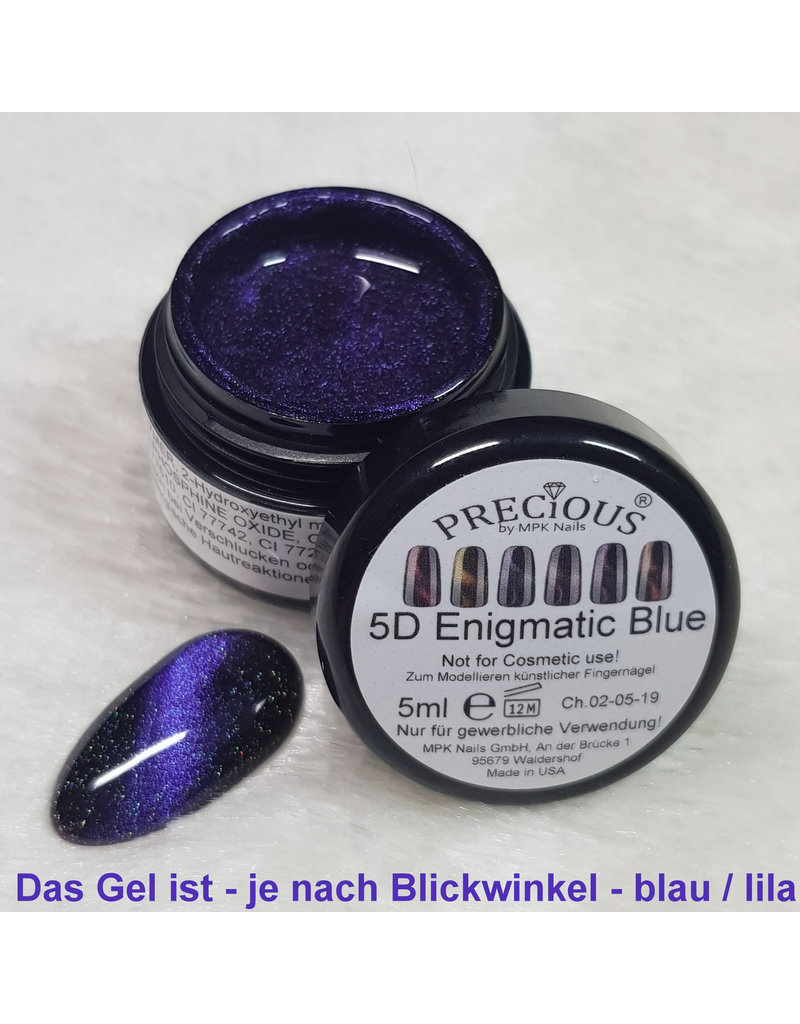 5D Cat Eye Farbgel Enigmatic Blue semi-opak