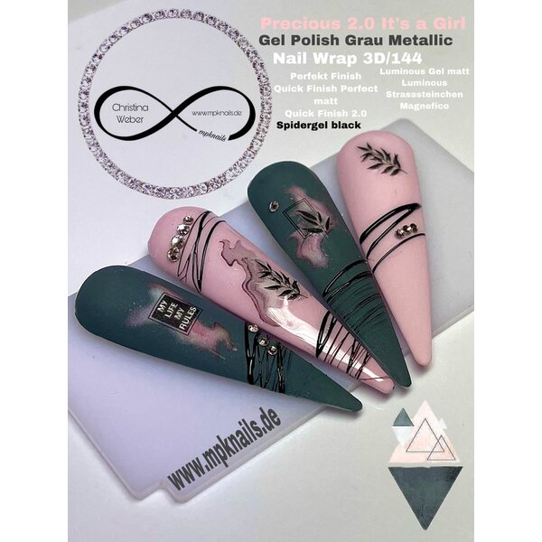 MPK Nails® UV Nagellack 75 Metallic Grau