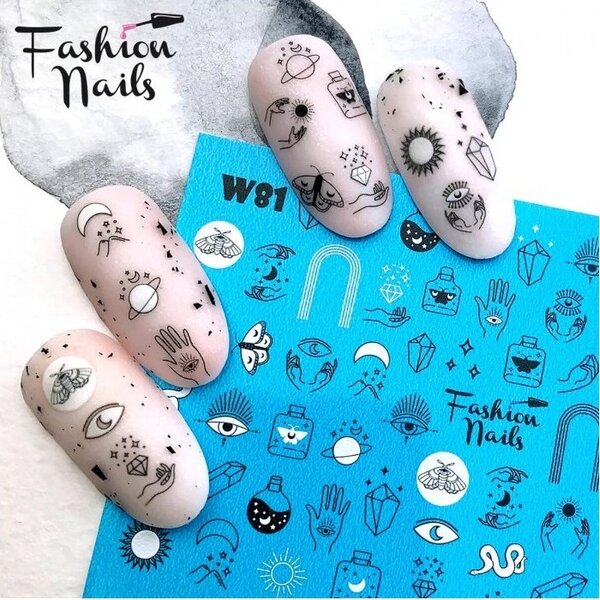 Fashion Nails Nail Wraps Weisse Tresse W81