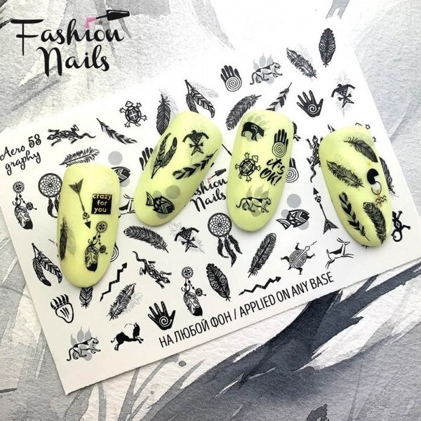 Fashion Nails Nail Wraps Aero 58