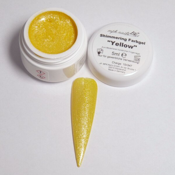 MPK Nails® Shimmering Farbgel Yellow