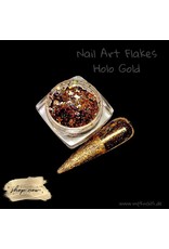 Nail Art Flakes Holo Gold