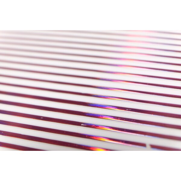 Metallic Nail Sticker Stripes holo pink