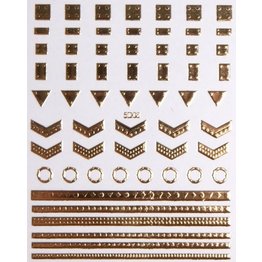 Nail Sticker gold - 5D 08