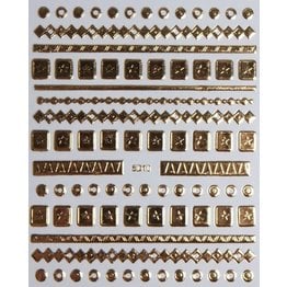 Nail Sticker gold - 5D 10