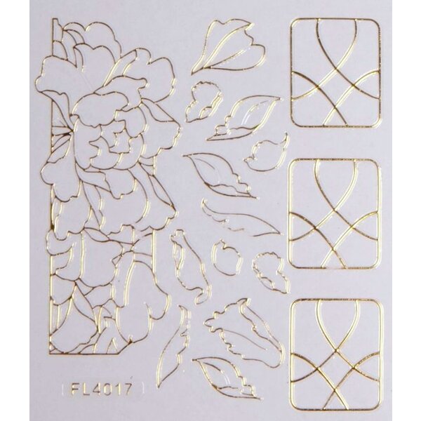 MPK Nails® Nail Sticker gold - FL 4017