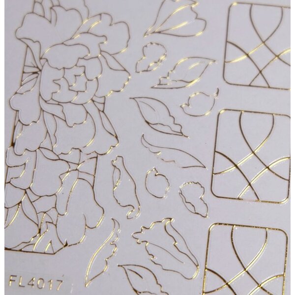 MPK Nails® Nail Sticker gold - FL 4017