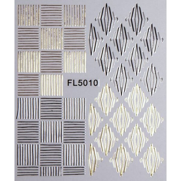 MPK Nails® Nail Sticker gold - FL 5010