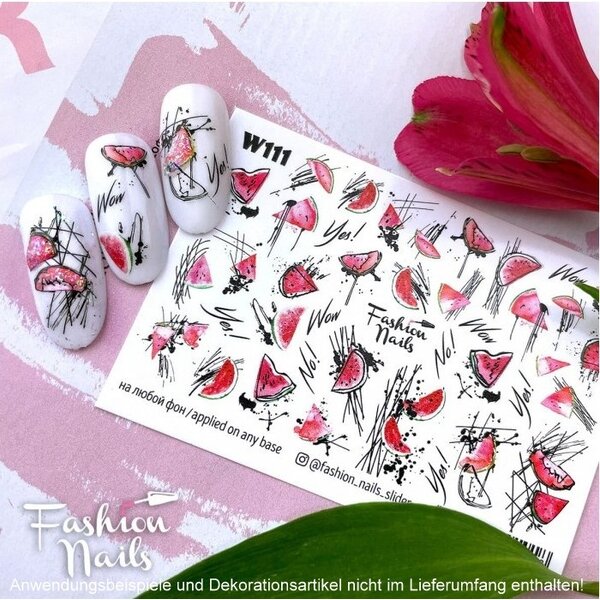 Fashion Nails Nail Wraps Weisse Tresse W111