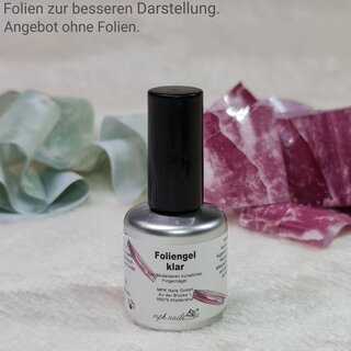 Foliengel klar 15ml Pinselflasche