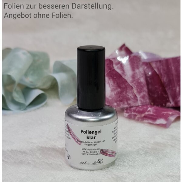 MPK Nails® Foliengel klar 15ml Pinselflasche