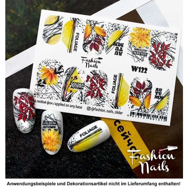 Fashion Nails Nail Wraps Weisse Tresse W122