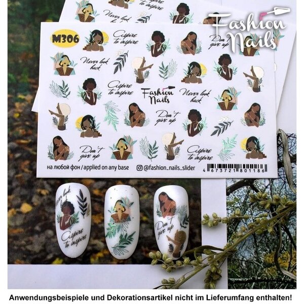 Fashion Nails Nail Wraps metallic m306