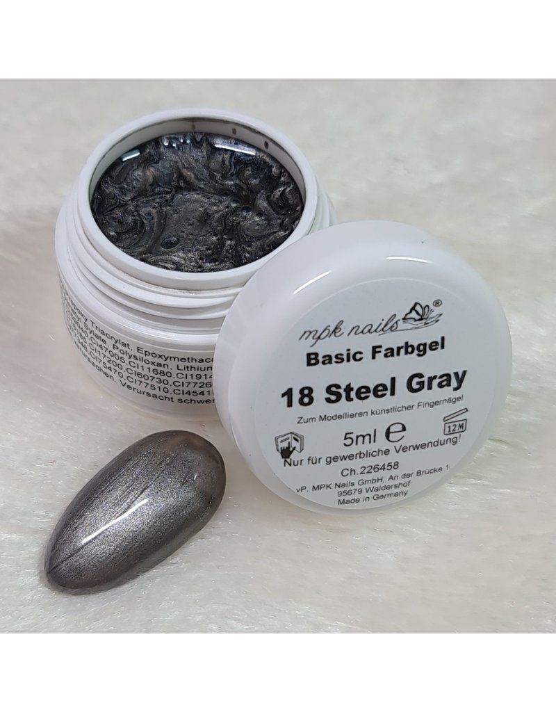 Basic Farbgel 18 Steel Gray